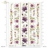kwiaty, vintage, pojedyncze drobne kwiatki, ornamenty kwiatowe, wzory kwiatowe, szlaczki, drobna koronka